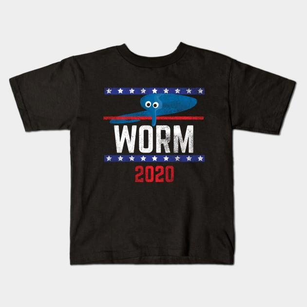 Magic Worm On A String Meme Blue Worm 2020 for President Kids T-Shirt by YourGoods